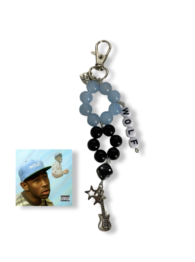 WOLF Beaded Keychain