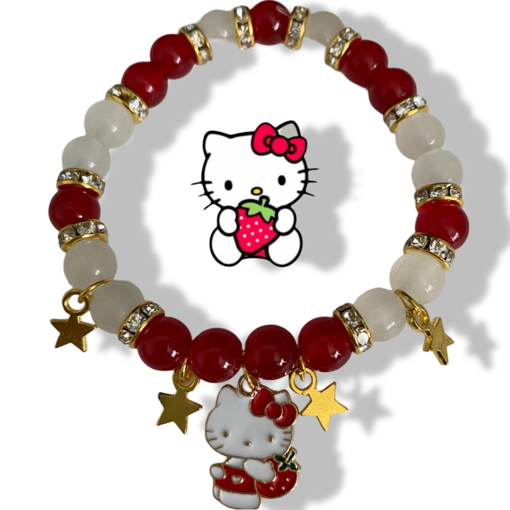 Strawberry Hello Kitty Bracelet